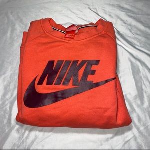Orange Nike crewneck